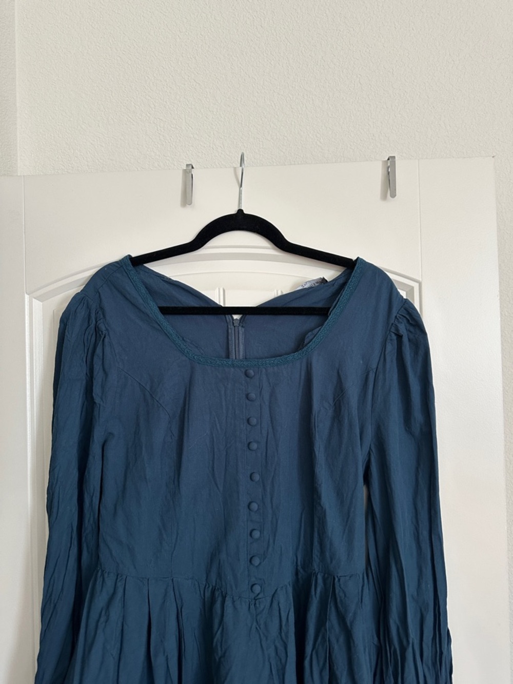 Scarlet darkness Blue Long-Sleeve Midi Dress size 2XL - Picture 3 of 7